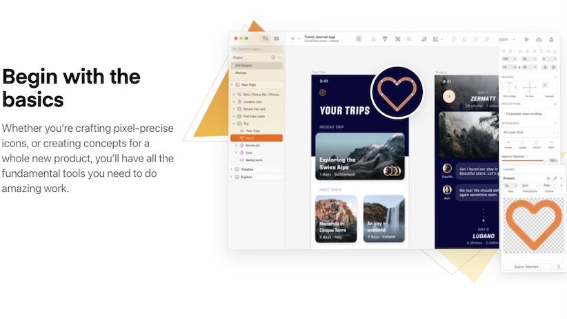 Sketch, design software exclusive to Mac users.