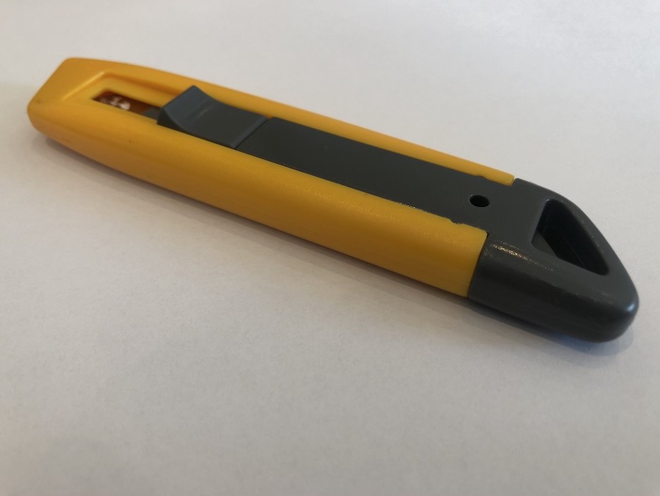 Yellow coloured craft knife for vinyl weeding